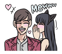 AsB - 124 Neko Girls sticker #11800516