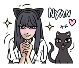 AsB - 124 Neko Girls sticker #11800518