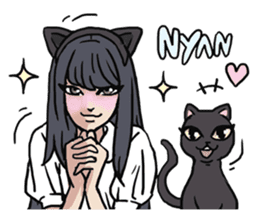 AsB - 124 Neko Girls sticker #11800518