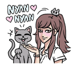 AsB - 124 Neko Girls sticker #11800519