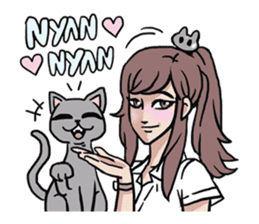 AsB - 124 Neko Girls sticker #11800519