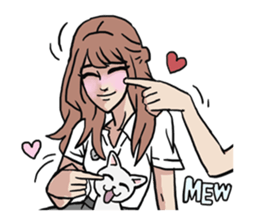 AsB - 124 Neko Girls sticker #11800521