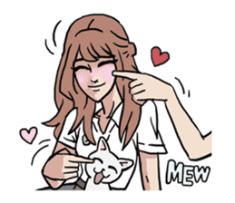 AsB - 124 Neko Girls sticker #11800521