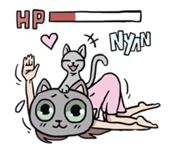 AsB - 124 Neko Girls sticker #11800523