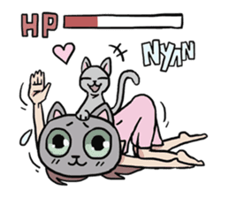 AsB - 124 Neko Girls sticker #11800523