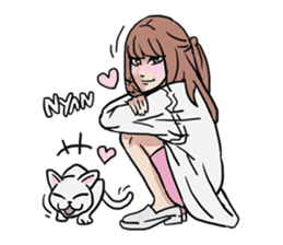 AsB - 124 Neko Girls sticker #11800525