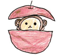 Cute animals MOGURIKKO sticker #11800851