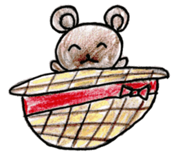 Cute animals MOGURIKKO sticker #11800879