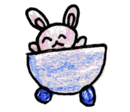 Cute animals MOGURIKKO sticker #11800882