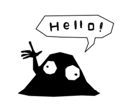 Black monster. sticker #11801726