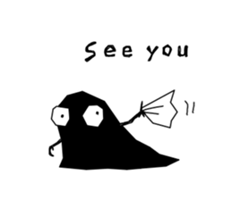 Black monster. sticker #11801729