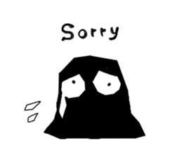 Black monster. sticker #11801734