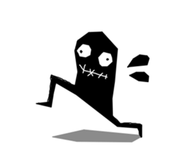 Black monster. sticker #11801738