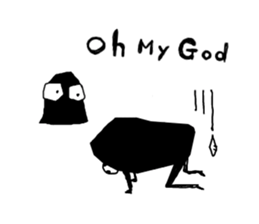 Black monster. sticker #11801739