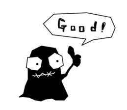 Black monster. sticker #11801740