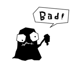 Black monster. sticker #11801741