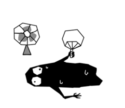 Black monster. sticker #11801742