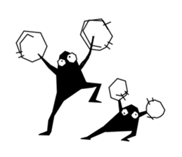 Black monster. sticker #11801749