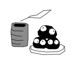 Black monster. sticker #11801750