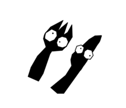 Black monster. sticker #11801751