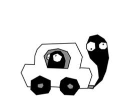 Black monster. sticker #11801755