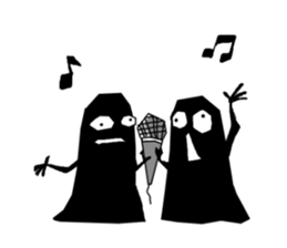 Black monster. sticker #11801756