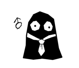 Black monster. sticker #11801758