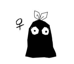 Black monster. sticker #11801759