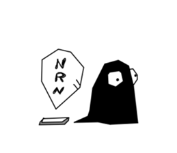 Black monster. sticker #11801764