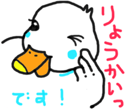 His name is CHAI the call duck sticker #11802244