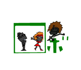 robot trio sticker #11802801