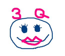 blue bored man sticker #11802830