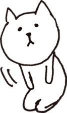 Cute poker-faced cat sticker #11802887