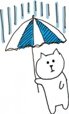 Cute poker-faced cat sticker #11802893