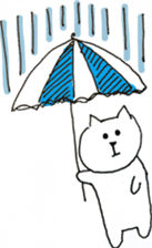 Cute poker-faced cat sticker #11802893