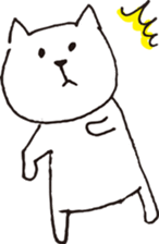 Cute poker-faced cat sticker #11802908