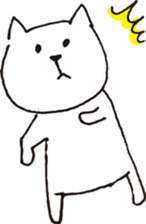 Cute poker-faced cat sticker #11802908