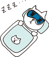 Cute poker-faced cat sticker #11802911