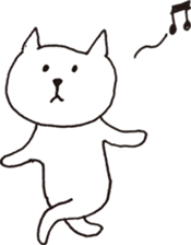 Cute poker-faced cat sticker #11802916