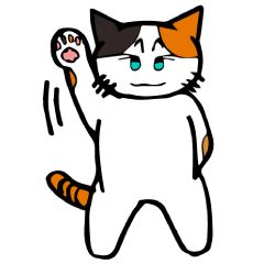 The green eyed calico cat Mocha English