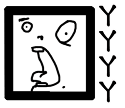 THE handsome square sticker #11804576