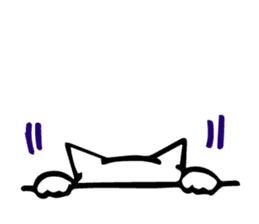 The odd-eyed white cat Alice English sticker #11804760
