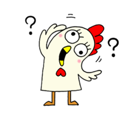 japanese lovely character " NIWATORI " sticker #11805745