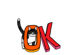 Black & White CATS animation sticker #11805892