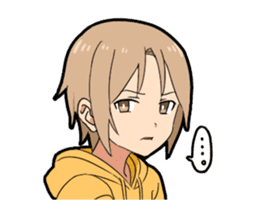 Lost of the boy's vocabulary Animated sticker #11806206