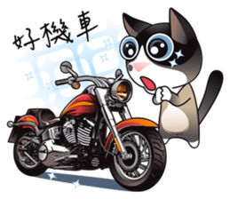 Snowshoe Cat Lumang - the bad guy sticker #11806855