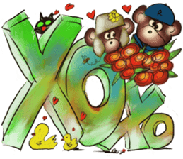 Rossy 3D bears sticker #11808055
