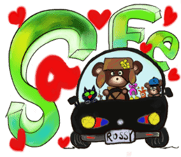 Rossy 3D bears sticker #11808077