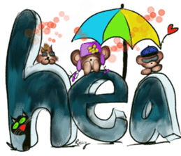 Rossy 3D bears sticker #11808080