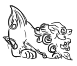 Japanese Tasted Lion sticker #11808118